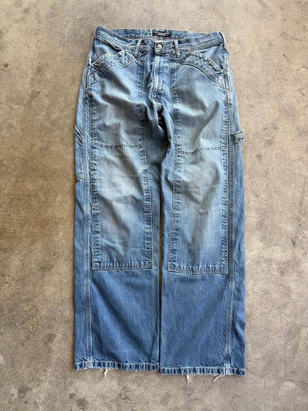 RARE Vintage Polo Jeans Company Ralph Lauren Double Knee Carpenter Jeans